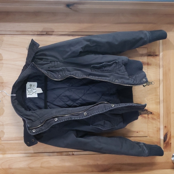 EUC! ROXY bomber with detachable faux fur hood - Picture 7 of 7